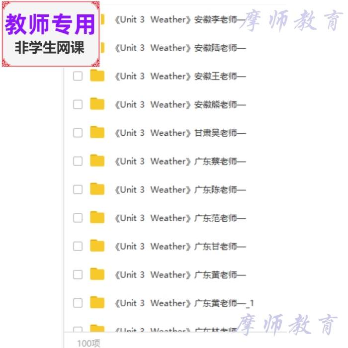 人教版pep英语四下《Weather》公开课295套课件PPT+教案+视频教师