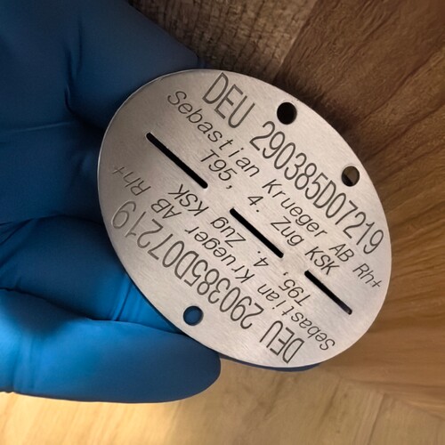 KRUEGER身份牌狗牌使命召唤周边COD德DEU铝制有姓名编号