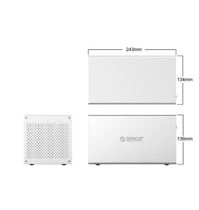 奥睿科 ORICO 3.5英寸硬盘存储阵列柜SATA串口四盘位 WS400u3