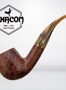 法国CHACOM烟斗Savane系列9mm烟道石楠木光面直斗弯斗法国CC烟斗