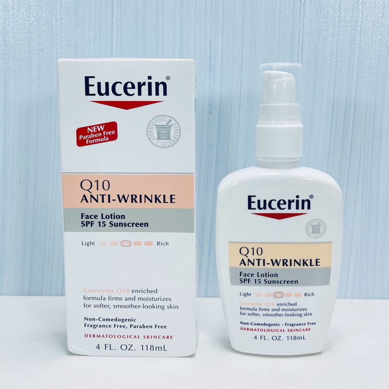 美版优色林Eucerin超轻质保湿滋润日霜敏感肌肤混合乳液SPF15