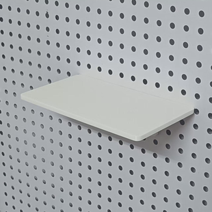 圆孔洞洞板配件 平板置物架托盘隔板架挂墙音箱收纳墙上平台层板