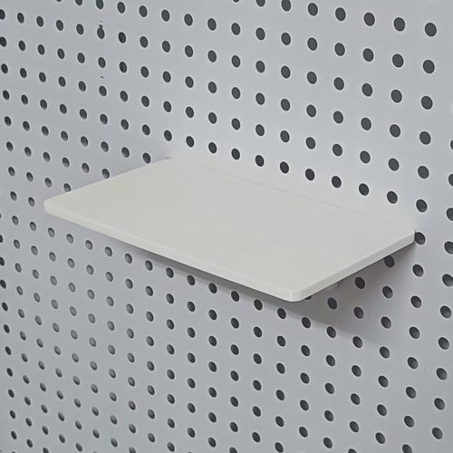 圆孔洞洞板配件 平板置物架托盘隔板架挂墙音箱收纳墙上平台层板