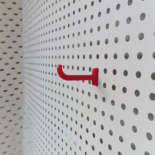 圆孔洞洞板配件 3D打印挂钩置物支架迷你塑料小挂钩 不晃动挂钩