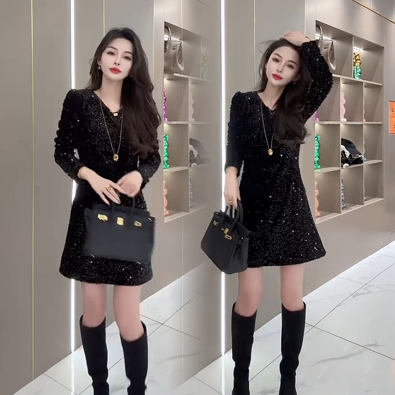 新款修身显瘦气质轻熟风连衣裙