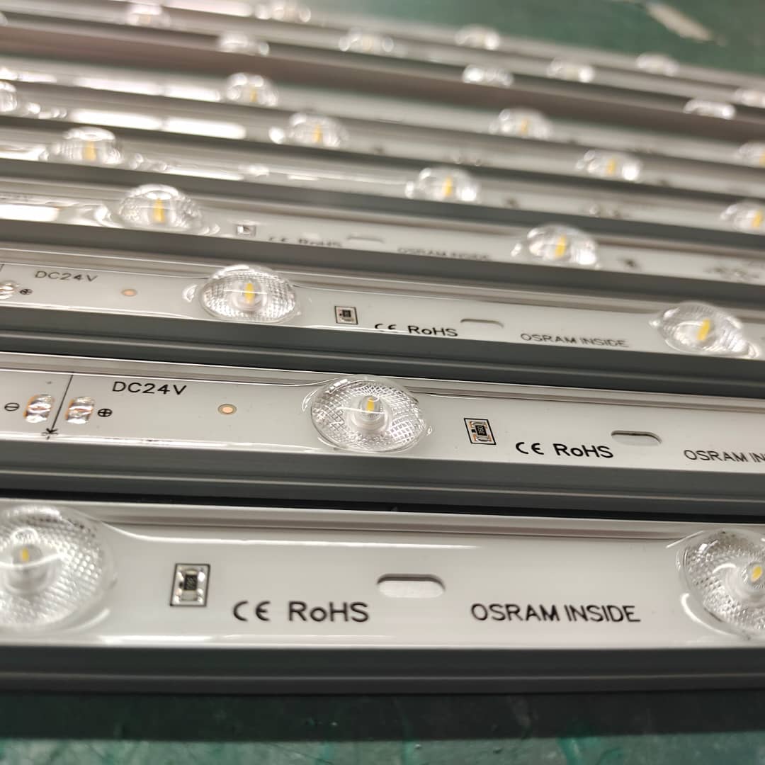 12v24v欧司朗防水漫反射背发光灯条12leds/95cm