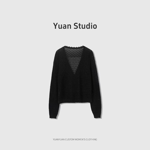 【YUAN】天丝桑蚕丝混纺针织空调衫12622257