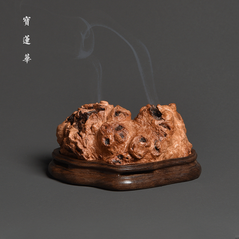 荔枝木盖香炉一物一图香熏香炉