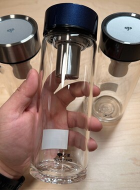 万象时尚立体杯盖通透耐热玻璃