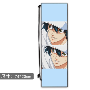 个性定制带拉链夹层羽毛球拍套拍包网球拍套单肩背拍包束口抽绳包