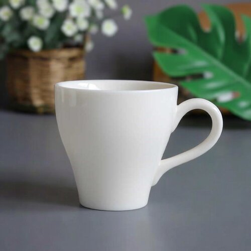 有耳陶瓷茶杯功夫茶具品茗杯红茶花茶普洱杯带把定制LOGO75ml白瓷
