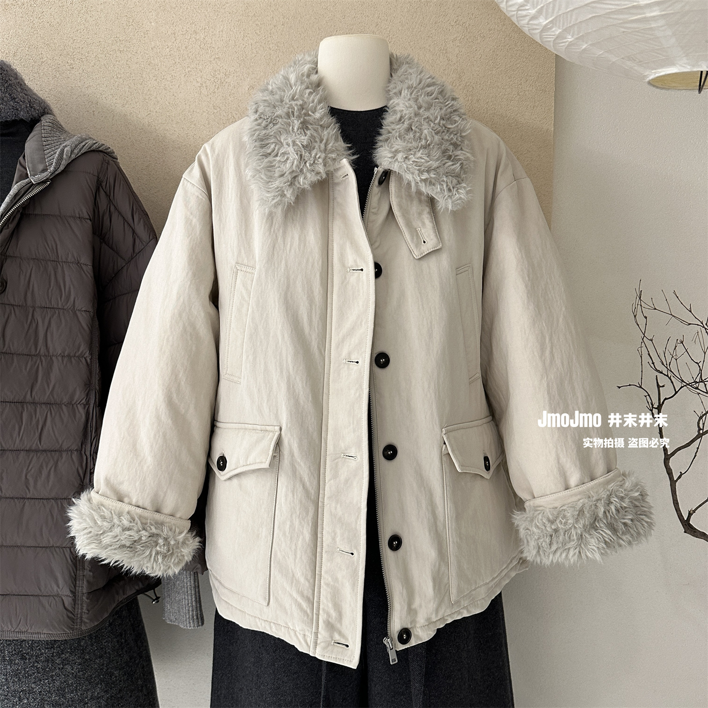 鹅绒派克服女冬季保暖一手长羽绒服巴恩风宽松百搭通勤中长款外套