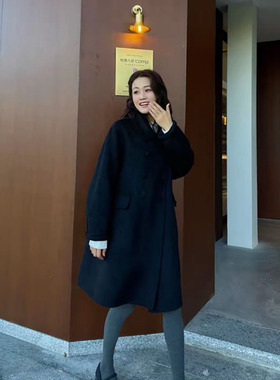 冬季外套羊绒大衣正品纯羊绒直播双面羊毛大衣女2025秋冬新款