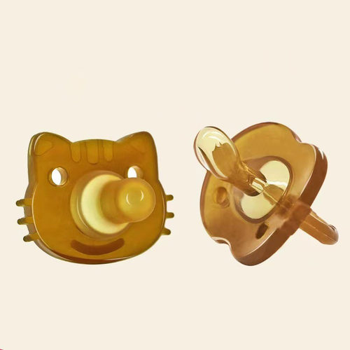 液体硅胶安抚奶嘴扁嘴磨牙玩具动物防掉链奶嘴防掉链收纳盒