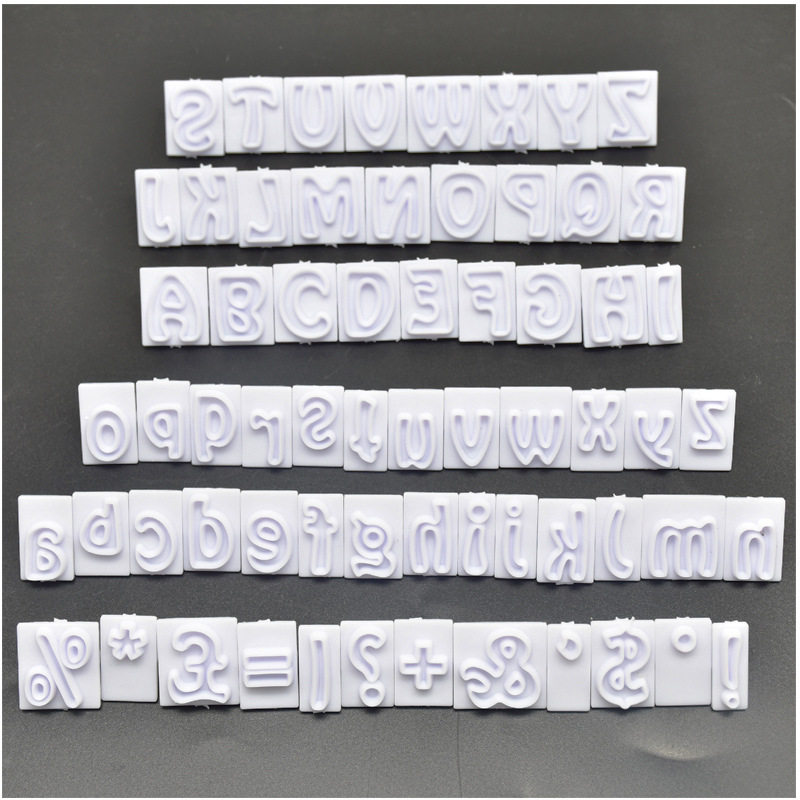 DIY 烘焙 2款64pcs大小写英文字母符号翻糖生日蛋糕装饰塑料切模,厨房/烹饪用具,烘焙模具,淘宝优惠券,粉丝福利购,淘宝优惠卷
