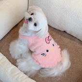 宠物冬季 保暖毛衣狗狗吊带背心马尔济斯比熊约克夏博美小型犬衣服