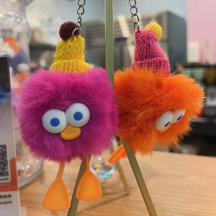 大众点评小礼品挂件,毛绒玩具