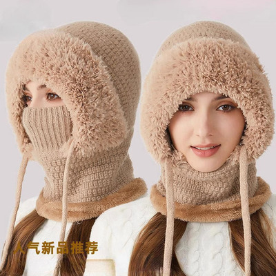 东北哈尔滨雪乡防寒帽子女