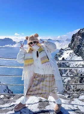 东北哈尔滨雪乡长白山防寒围巾