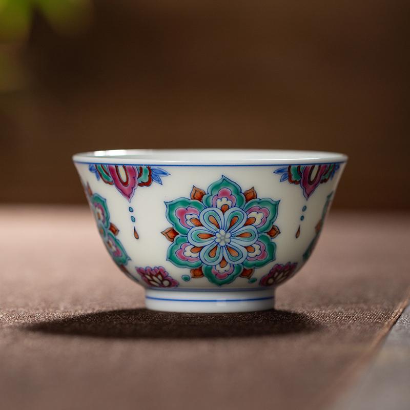 枭窑传统景德镇陶瓷主人杯