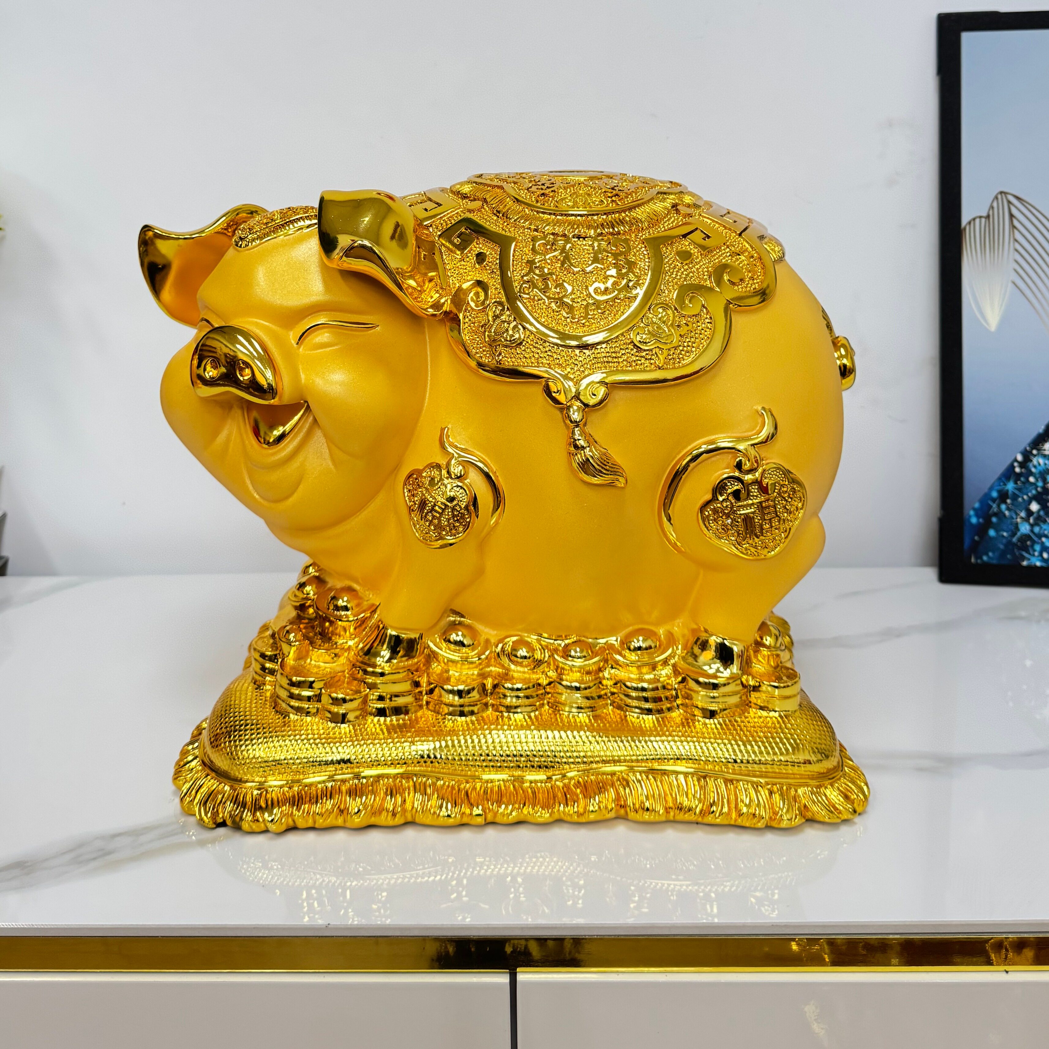 招财进宝生肖猪金猪存钱罐大人小孩都能用家居招财储蓄罐乔迁礼品