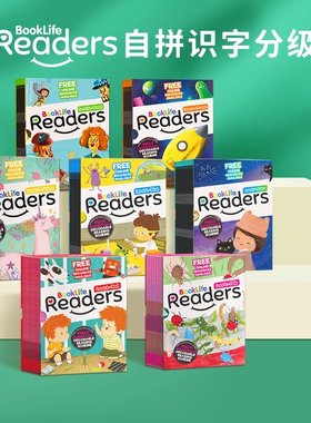 英文原版进口 自然拼读分级阅读绘本 Booklife Readers 解码书 英国母语CVC音素字母卡片 phonics绘本26个英文字母发音组合