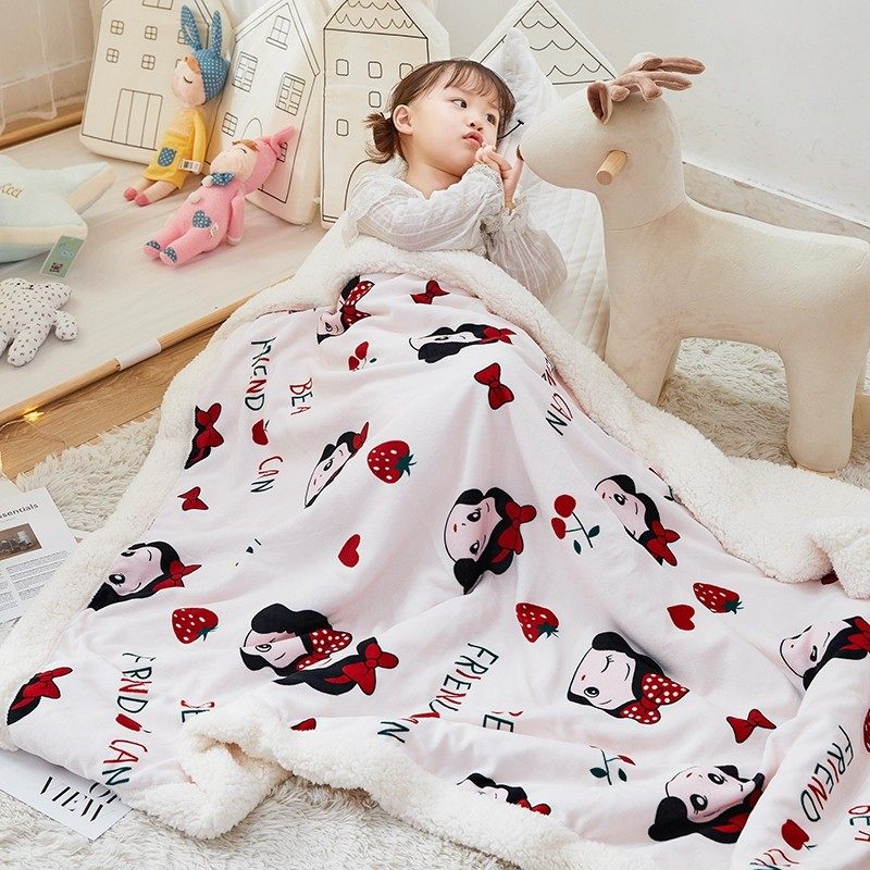 幼儿园春秋儿童盖毯冬季天宝宝毛毯单人学生午睡毯婴儿小被子被套