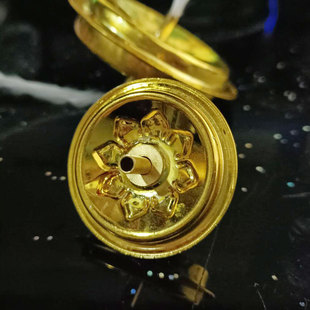 陀螺浮漂灯芯架酥油食用油灯芯架灯芯托浮子金色油灯配件DIY油灯