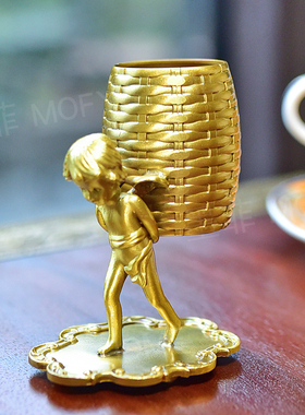 黄铜神鸟摆件美式客厅餐厅