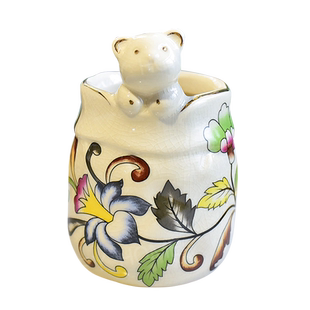 收纳笔筒陶瓷桌面摆件办公室创意收纳筒梳妆台收纳盒家居装饰品