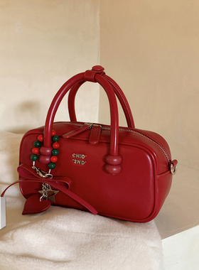 南风Chio2nd 心动旋律枕头包包女2026新款通勤红色婚包单肩斜挎包