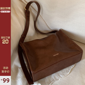 南风Chio2nd 城市画报托特包女2023新款复古通勤大容量单肩斜挎包