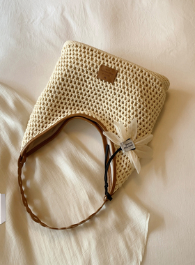 南风Chio2nd 浪花泡沫托特包包女春夏慵懒风编织腋下包手提单肩包