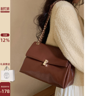 通勤大包高级感斜挎包 时尚 南风Chio2nd 千层酥单肩包包女2026新款