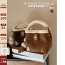 南风Chio2nd 毛绒手提包单肩斜挎小包 真羊毛深秋绒语水桶包包女款