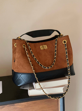 南风Chio2nd 绮梦米兰托特包包女士秋冬大气手提包菱格链条单肩包