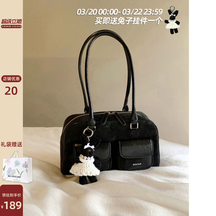 南风Chio2nd 黑天鹅枕头包包女2026新款轻奢小众高级感手提单肩包