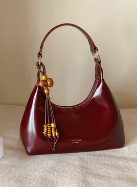 南风Chio2nd 赫本晚宴腋下包质感红色手提包包女款通勤单肩斜挎包