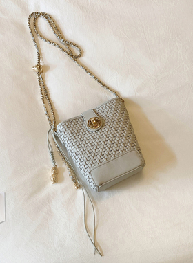 南风Chio2nd 雾月织梦水桶包包女2026超火编织包链条单肩斜挎小包