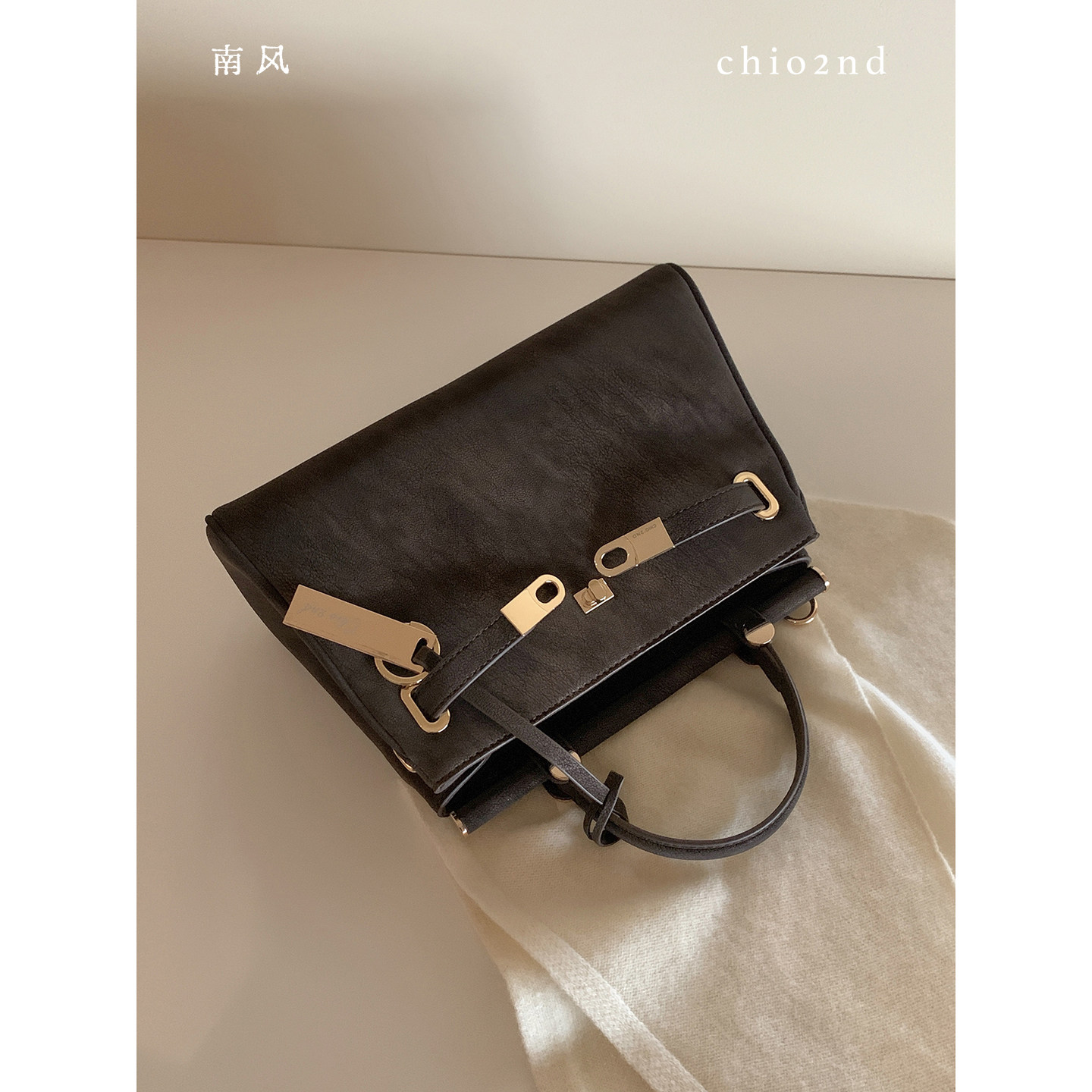 南风Chio2nd 格林雾语手提包包女气质通勤手提包高级感单肩斜挎包