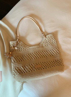 南风Chio2nd 牛皮第三代编织托特包包女夏季慵懒休闲手提单肩大包