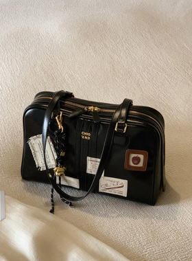 南风Chio2nd面包小狗海上邮报枕头包包女小众潮流补丁包单肩手提