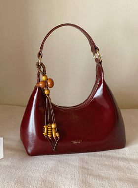 南风Chio2nd 赫本晚宴腋下包质感红色手提包包女款通勤单肩斜挎包