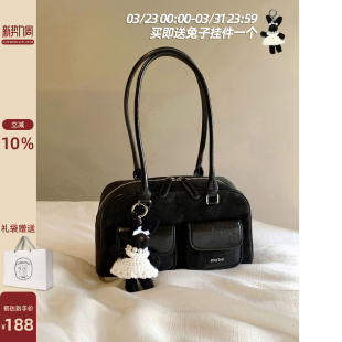 南风Chio2nd 轻奢小众高级感手提单肩包 黑天鹅枕头包包女2026新款