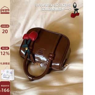 南风Chio2nd  樱桃谷小方包包女生可爱手提包秋冬休闲单肩斜挎包