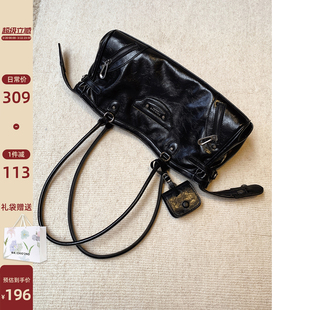 南风Chio2nd 巴黎探戈腋下包包女式2026新款黑色法棍包手提单肩包