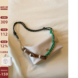 仲夏露营托特包包女2026超火撞色肩带设计单肩斜挎包 南风Chio2nd