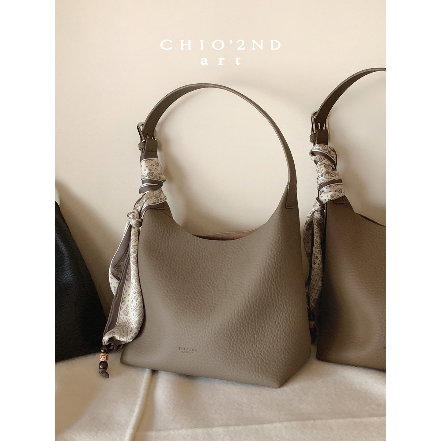 南风Chio2nd老钱风真皮托特包