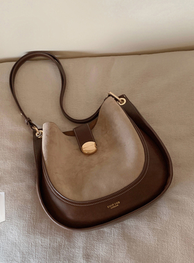 南风Chio2nd 枫糖奶盖托特包包女款春夏通勤撞色麂皮单肩包斜挎包