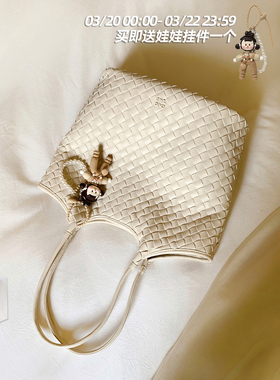 南风Chio2nd 店主原创 芝芝恋语托特包包女编织包通勤手提单肩包